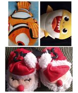 Baby shark and Nemo stuff figure with Santa slippers  - $39.96