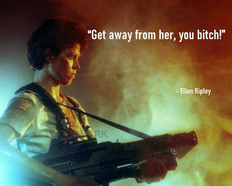 ALIENS ELLEN RIPLEY MOVIE QUOTE GET AWAY FROM HER YOU BITCH PHOTO 8X10 - $9.36