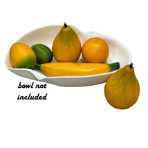 Faux Artificial Fake Mixed Fruit Banana Pears Orange Lemon Lime Vintage - £7.68 GBP