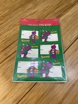 NEW Old Stock  Vintage 1993 Hallmark Christmas Barney Gift Tag Stickers ... - £9.67 GBP