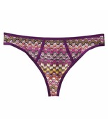 MISSONI for TARGET Mesh THONG Iconic ZIGZAG Multicolor SHEER ( XS ) - £54.34 GBP