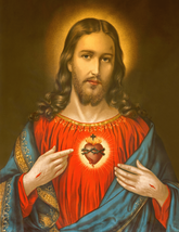 Sacred Heart of Jesus 8 by 10 Print - $7.00+