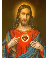 Sacred Heart of Jesus 8 by 10 Print - $7.00+