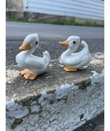 VTG Lot Of 2 Homco #1414 Porcelain White Duck/Duckling Figurines-Easter/... - $10.22