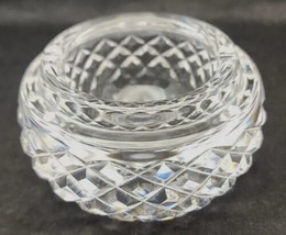 Vintage Waterford Cut Crystal Ashtray Heavy Thick Old Gothic Signed AT2 PB205 - £31.69 GBP
