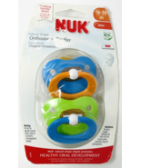 Nuk Orthodontic Latex Pacifier 18-36 Months Blue Green - $944.49 MXN