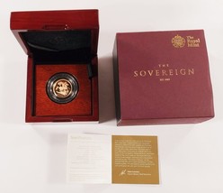 2016 Royal Mint Half Sovereign Gold Proof w/ Original Box and CoA - £484.91 GBP