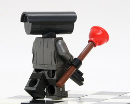 Custom Mini-figure Skibidi Toilet Man Monitor man Black Camera building toys image 7
