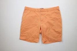 Vtg 90s Ralph Lauren Mens 42 Distressed Above Knee Chino Shorts Orange C... - $39.55