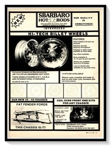 Sbarbaro Hot Rods Hayward CA Vintage 1986 Print Magazine Car Parts Adver... - £7.72 GBP