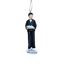 Midwest CBK Wedding Ring Bearer Christmas Ornament Black 4 in NWT - £5.58 GBP