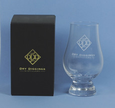 The Glencairn Whisky Glass Dry Diggings Distillery 6.5oz Crystal Box Makers Mark - £9.99 GBP