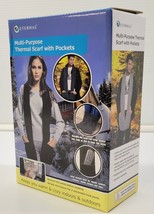 *L) Eternal Multi-Purpose Thermal Scarf with Heat Pack Pockets - Blue - $9.89