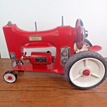 White Rotary Custom-Made red Sewing Machine Tractor - Great Display Piece! - $177.29
