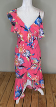 L’atiste NWT women’s floral dress with ruffle details Size S Pink R1 - $21.17