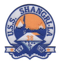 3.5&quot; Navy Cv Cva 38 Uss SHANGRI-LA Embroidered Patch - £23.59 GBP