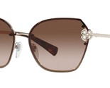BVLGARI Sunglasses BV6152B 278/13 Pale Gold Frame W/ Brown Gradient Lens - £203.58 GBP