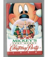 Walt Disney World 1998 Mickeys Very Merry Christmas Party Pin back button - €21,90 EUR