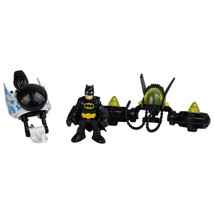 Imaginext DC Super Friends Batman Lot Jet Pack, Batman Fig &amp; Bat-Tech Ba... - $271.64 MXN