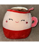 Squishmallows 12” MARSHINA Mug Hot Chocolate Peppermint Plush Christmas ... - £29.28 GBP