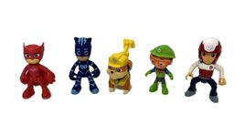 Kid Toy Lot Paw Patrol Rubble &amp; Ryder, Blippi, PJ Mask Owlette, Catboy 3... - $237.55 MXN