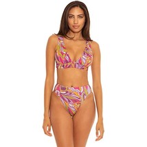 $78 Becca by Rebecca Virtue Women&#39;s Banded Bralette Bikini TOP ONLY Size Small - £23.44 GBP