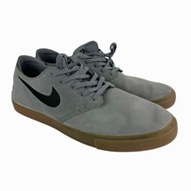 Nike SB Zoom Mens Skateboarding Shoes Size 13 Grey Suede Gum Sneakers 724954-002 - £50.99 GBP