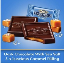 Ghirardelli Dark Chocolate Sea Salt Caramel Square - Bulk Limited Value Price!!! - $23.76+