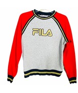 Fila Rafaella Sweatshirt Grey Red Size Small - $24.74