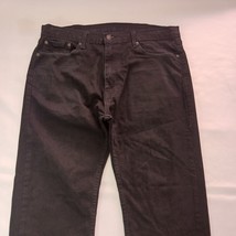 Levi's 505 Straight Leg Men's Black Cotton 5-Pocket Jeans S110782 Size 38W×30L image 11