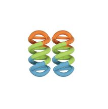 MPP DNA Dogs in Action Colorful Toy Twisted Tough Rubber Fetch Chew Tug ... - £11.27 GBP+