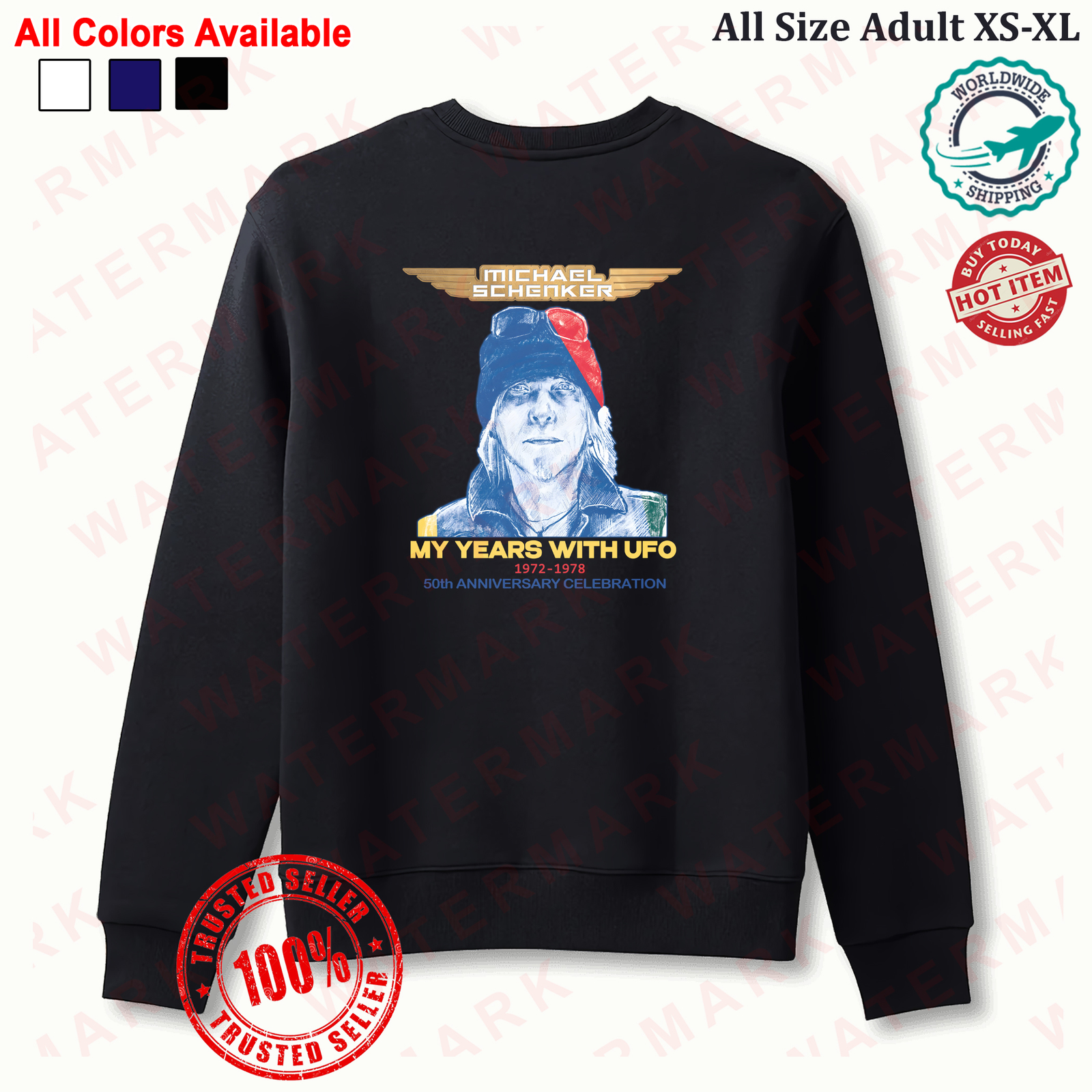 MICHAEL SCHENKER MY YEARS WITH UFO TOUR 2025 Sweatshirt - $45.00