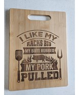 I Like My Racks Big Funny Laser Engraved Cutting Board - $213.14 MXN