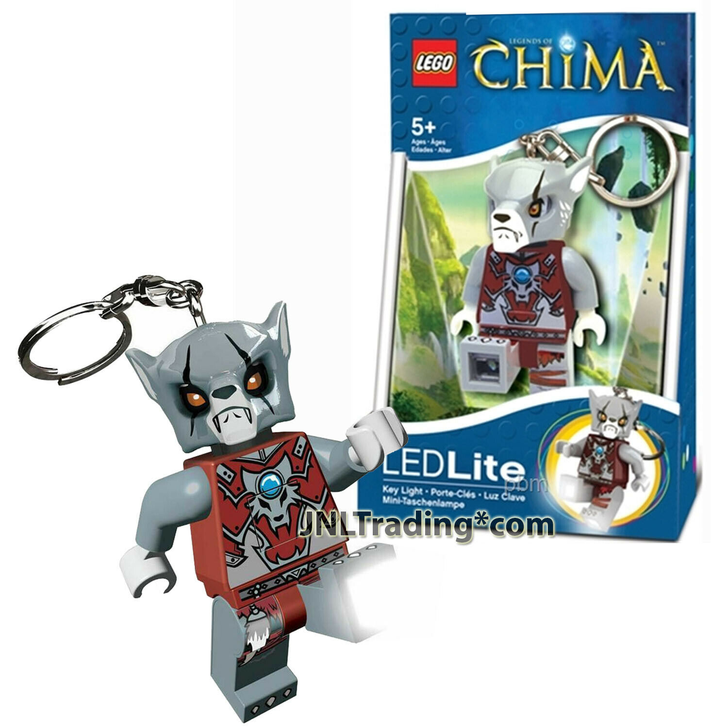 Primary image for Year 2013 LEGO LGL-KE37 Legends of Chima - Wolf WORRIZ LED Lite Key Chain Light