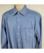 Paul Stuart Long Sleeve Button-up Men&#39;s Shirt Size 16-35 Blue Microcheck - £20.93 GBP