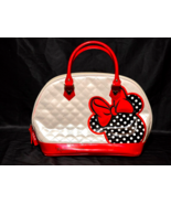 DISNEY LOUNGEFLY Handbag MINNIE MOUSE Silhouette Dome Style Quilted - NE... - $123.54