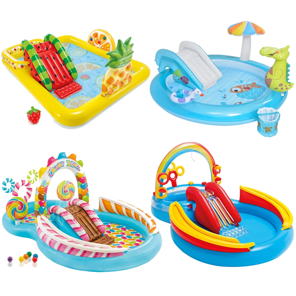 Le play center spray water swimming pool blow up outdoor summer water fun paddling pool thumb200