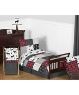 Grey, Black and Red Woodland Plaid and Arrow Rustic Patch Boy Toddler Ki... - £147.05 GBP