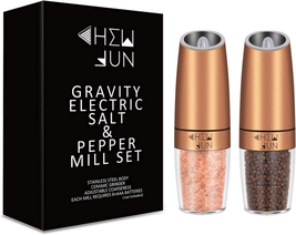 Electric Gravity Pepper Grinder or Salt Mill with Adjustable Coarseness Automati - £23.07 GBP