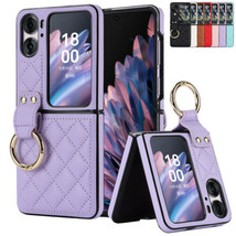 For Oppo Find N3 Flip N2 Flip Wallet Leather Flip hard back Case  - £67.86 GBP