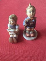 Lot of 2 Vintage Hummel Figurines  389 Girl with sheet music 16 2/0 Litt... - £20.85 GBP