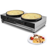 VEVOR 16-Inch Electric Crepe Maker Commercial Crepe Machine 3400W Double... - $8,646.22 MXN