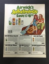 VTG Retro 1982 Airwick&#39;s Spring Freshening Up Products Print Ad Coupon - £14.94 GBP