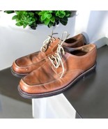 Johnston and Murphy Camel tan leather lace up shoes Men’s Size 10.5 - $698.36 MXN