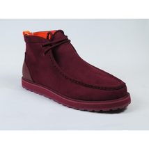 Men's TAYNO Wallabee Style Chukka Boots Soft Micro Suede MOJAVE S Wine image 8