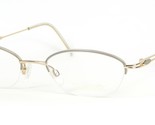 Silhouette M 6535/30 6051 Grau/Gold Brille Brillengestell 50-19-130mm - $140.55