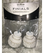 Cambria Weahered White Finals To Use W Cambria Drapery Rods/Holdbacks - $80.52 CAD