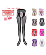 Fishnet Tights Stockings Crotchless Various Colours One Size M/L NEW - €7,00 EUR