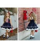 Dollcake Forget Me Not Dress Girls Size 8 Red White Blue NWOT - $2,946.79 MXN
