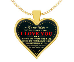 Necklace for Wife Never Forget That I Love You Romantic Gift From Husband -N359 - £27.56 GBP+